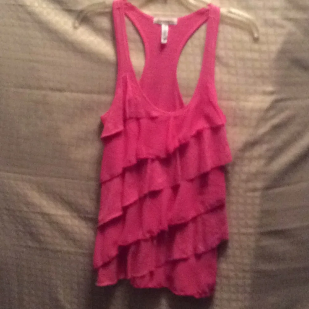 Aeropostale Ruffle Pink Top - Picture 1 of 4